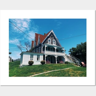 Seaside New England Beach House Posters and Art